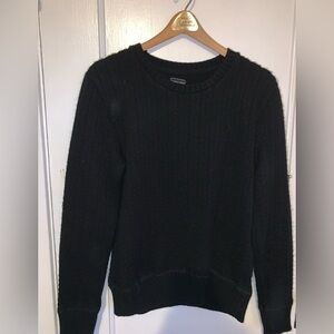 Zara Man Black cable Knit Sweater large like new